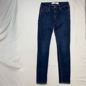 Abercrombie A&F Jeans Women’s 00S Super Skinny Blue Denim Dark Wash Preppy Boho